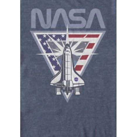 Shuttle American Flag Triangle Short-Sleeve T-Shirt
