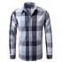 7 Encounter Men's Slim-Fit Plaid Oxford Long Sleeve Shirt