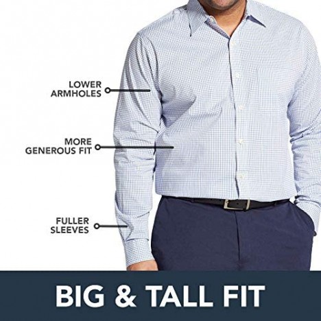 Arrow Men's Big and Tall Long Sleeve Plaid Flannel Shirt