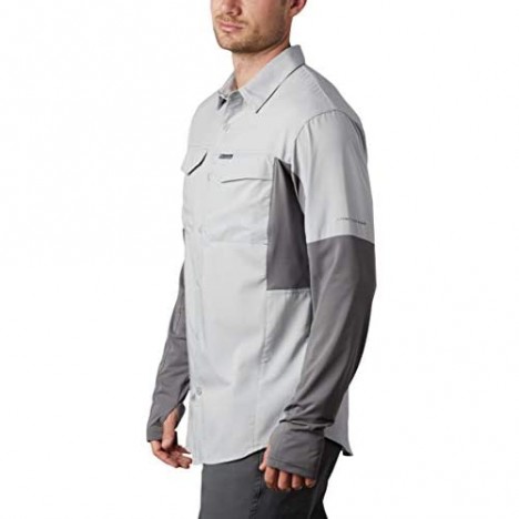Columbia Men's Silver Ridge Lite Hybrid Shirt Columbia Grey/City Grey Medium