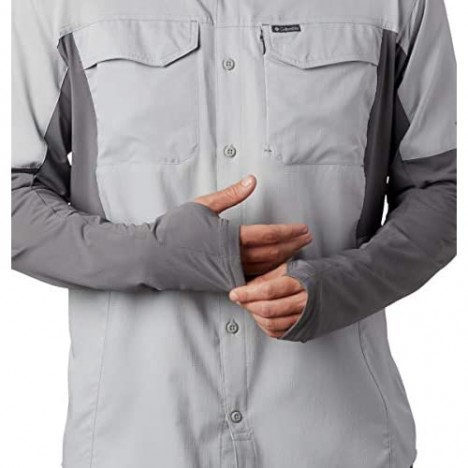 Columbia Men's Silver Ridge Lite Hybrid Shirt Columbia Grey/City Grey Medium