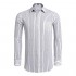 COOFANDY Mens Classic Casual Vertical Striped Slim Fit Long Sleeve Dress Shirts