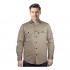 FR Shirt Flame Resistant Work Shirt Men's Cotton 8 oz Lightweight Long Sleeve Khaki Uniform Shirt