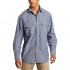Key Industries Men's Long Sleeve Western snap pre-Washed Chambray Shirt