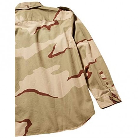 Lacoste Men's Long Sleeve Lve Twill Camo Printed Woven Shirt
