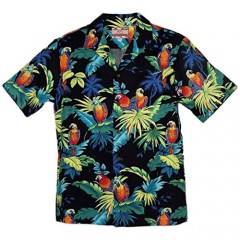 RJC Brand Tropical Parrots Men's Hawaiian Shirt