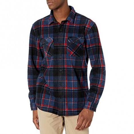 UNIONBAY Men's Microfleece Flannel Button-up Checkered Shirt
