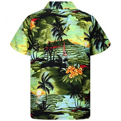 V.H.O. Funky Hawaiian Shirt Shortsleeve Surf DarkGreen 4XL