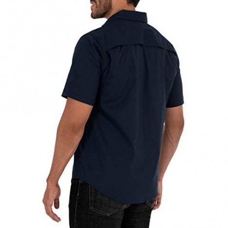 Wells Lamont Men's Short Sleeve Ventilated Back Performance Work Shirt