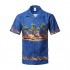 Youstar Men's Casual Beach Hawaiian Tropical Print Button Down Cotton Shirt