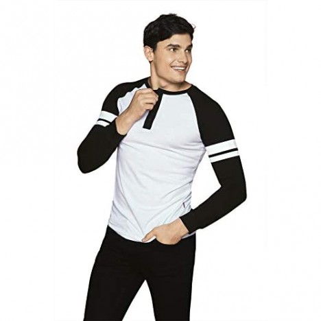 Aditivo Men´s Long Sleeve Henley Shirt Fashion Casual and Comfortable t-Shirt.