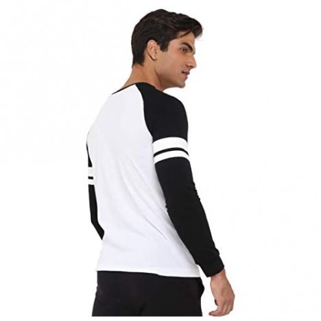 Aditivo Men´s Long Sleeve Henley Shirt Fashion Casual and Comfortable t-Shirt.