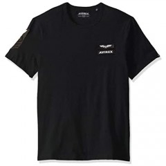 Avirex Men's Patched Crew Neck T-Shirt