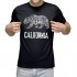 California Republic Mens T Shirt Vintage Cali Bear Crew Neck Tshirt for Men and Women
