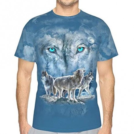 Eagle Mens Casual T-Shirts 3D Print Crew Neck Short Sleeve Novelty Shirts for Summer Tees Tops