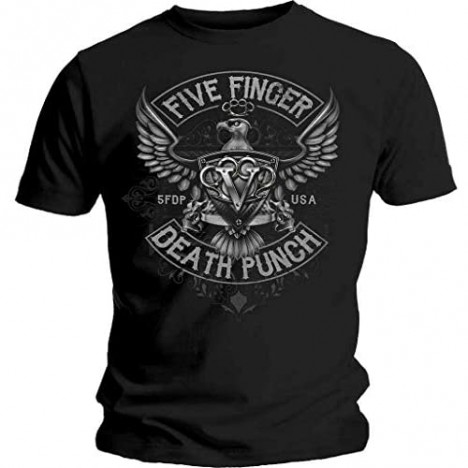 Five Finger Death Punch 'Howe Eagle Crest' (Black) T-Shirt