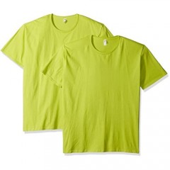 Fruit of the Loom Men's Crew T-Shirt (2 Pack) Citrus Green X-Large