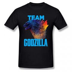 Godzilla Mens Short Sleeve Top Kong Pure Cotton T-Shirts for Teen Mens and Womens T-Shirts