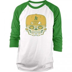 Millionaire Mentality Green & Gold Oakland Raglan T-Shirt