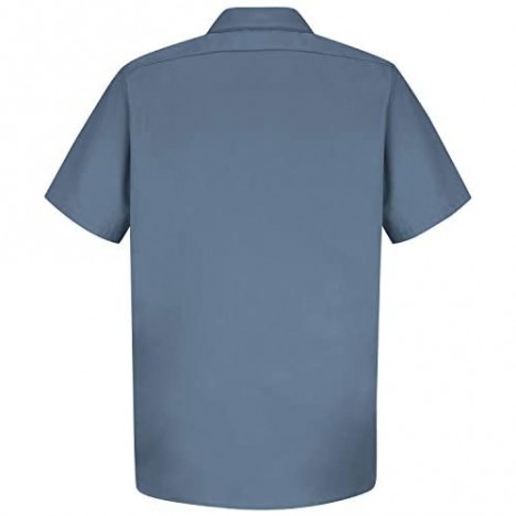 Red Kap Men's Standard Short Sleeve Wrinkle-Resistant Cotton Work Shirt