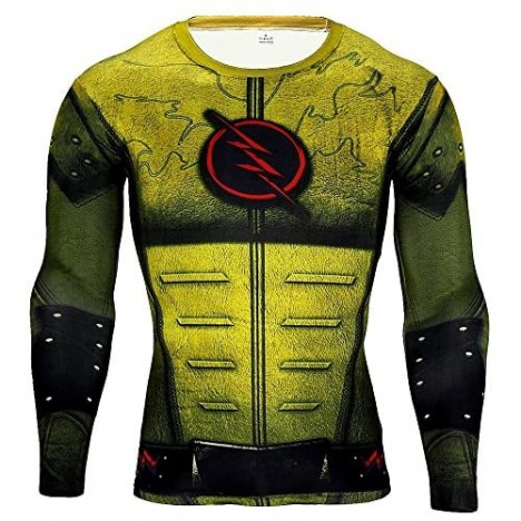 Super-Hero Series Compression Sports Shirt Runing Fitness Gym Men's Base Layer