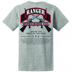 U.S. Army Ranger Wrecking Co. We're The Best of The Best Tshirt. Sports Grey